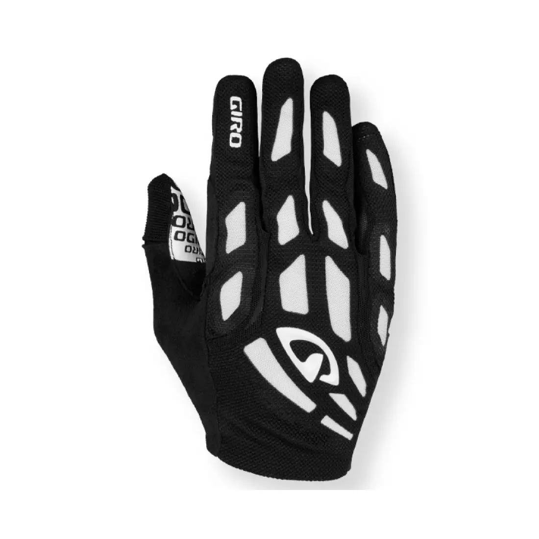 GIRO RIVET - cyklistické rukavice, černobílé