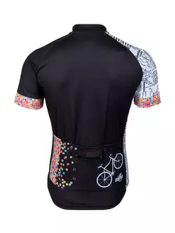 MikeSPORT DESIGN - PIXEL - pánský cyklistický dres, celopropínací na zip