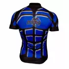 Pánský cyklistický dres MikeSPORT DESIGN BODY, černo-modrý