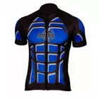 Pánský cyklistický dres MikeSPORT DESIGN BODY, černo-modrý