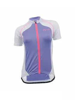 ROGELLI BICE - dámský cyklistický dres, fialová a bílá