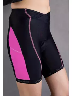 ROGELLI BYLA - dámské cyklistické kraťasy, barva: černá a růžová