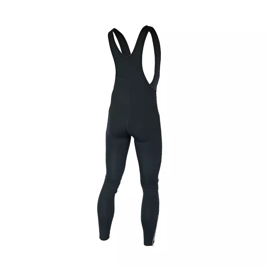 ROGELLI FABRO - pánské softshellové kalhoty s náprsenkou, bez vsadky, barva: Černá