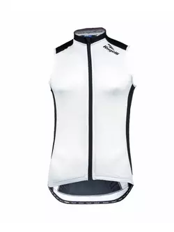 ROGELLI POLINO - pánský cyklistický dres bez rukávů, barva: bílá a černá