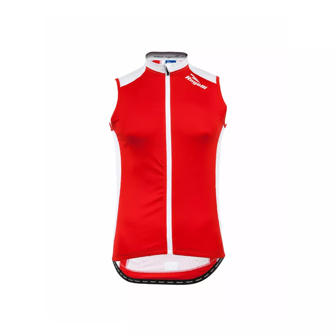 ROGELLI POLINO - pánský cyklistický dres bez rukávů, barva: červená a bílá