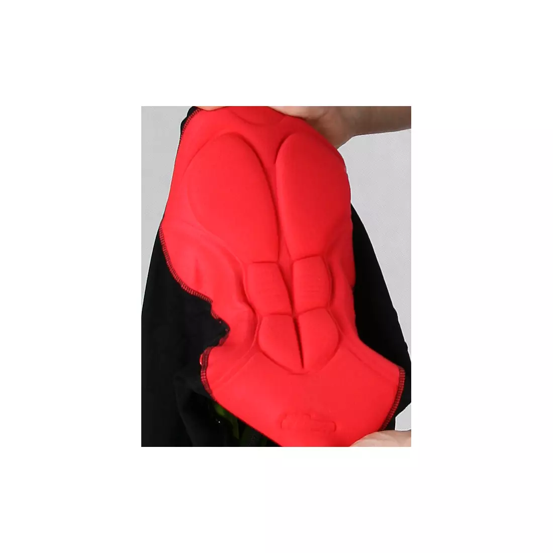 ROGELLI PORCARI - pánské náprsní šortky, barva: černo-červená
