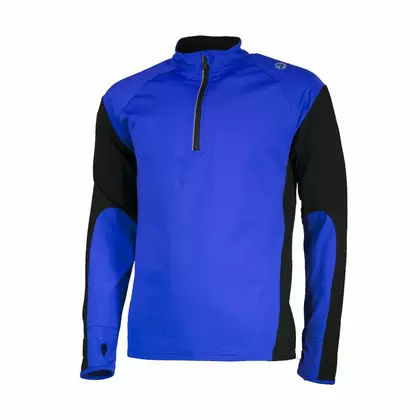 ROGELLI RUN - DILLON - lehce zateplená pánská běžecká mikina, Barva: Modrý