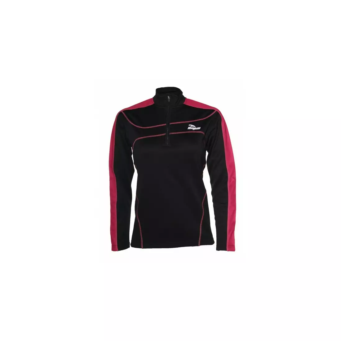 ROGELLI RUN MELS - dámská zateplená běžecká mikina - barva: Černá a růžová