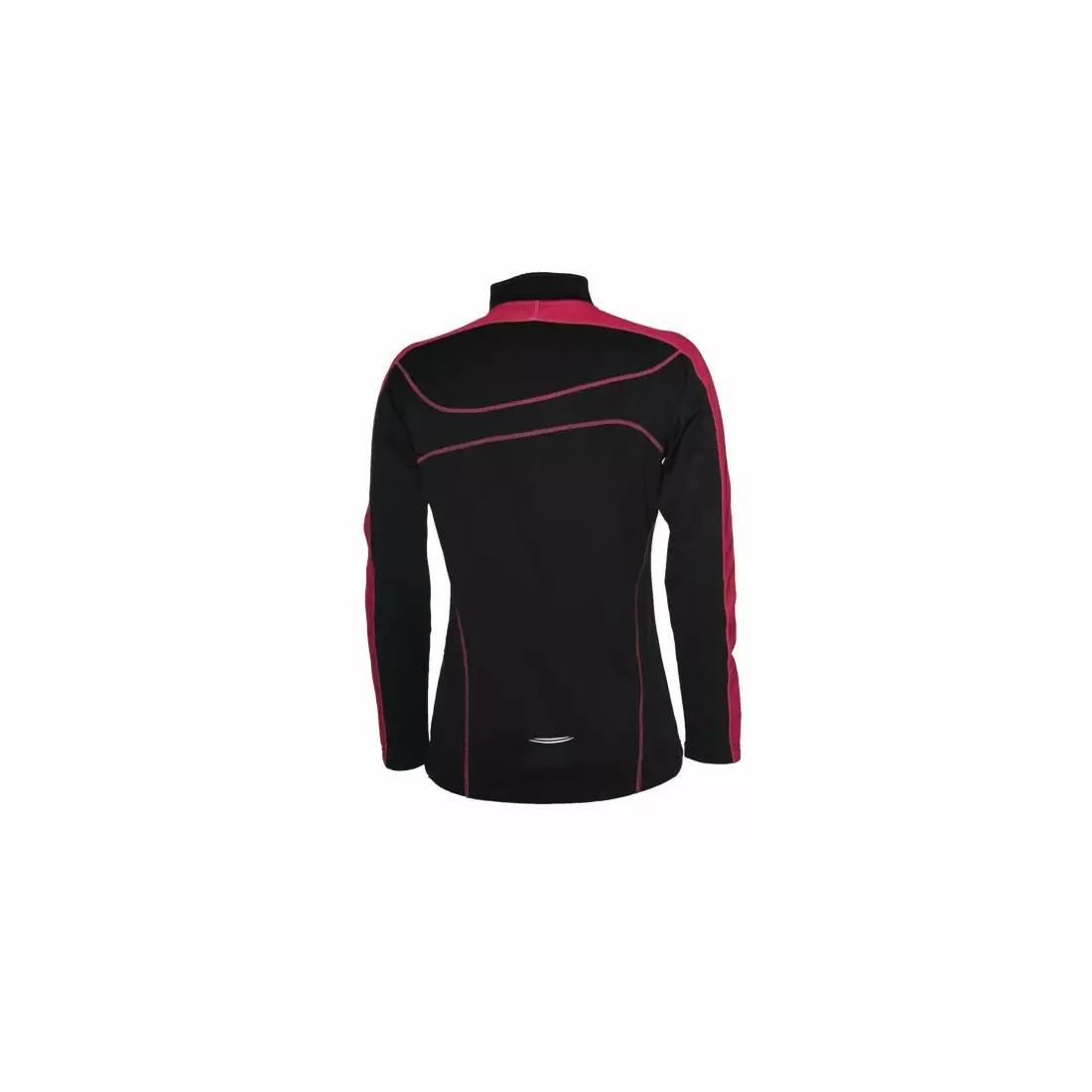 ROGELLI RUN MELS - dámská zateplená běžecká mikina - barva: Černá a růžová