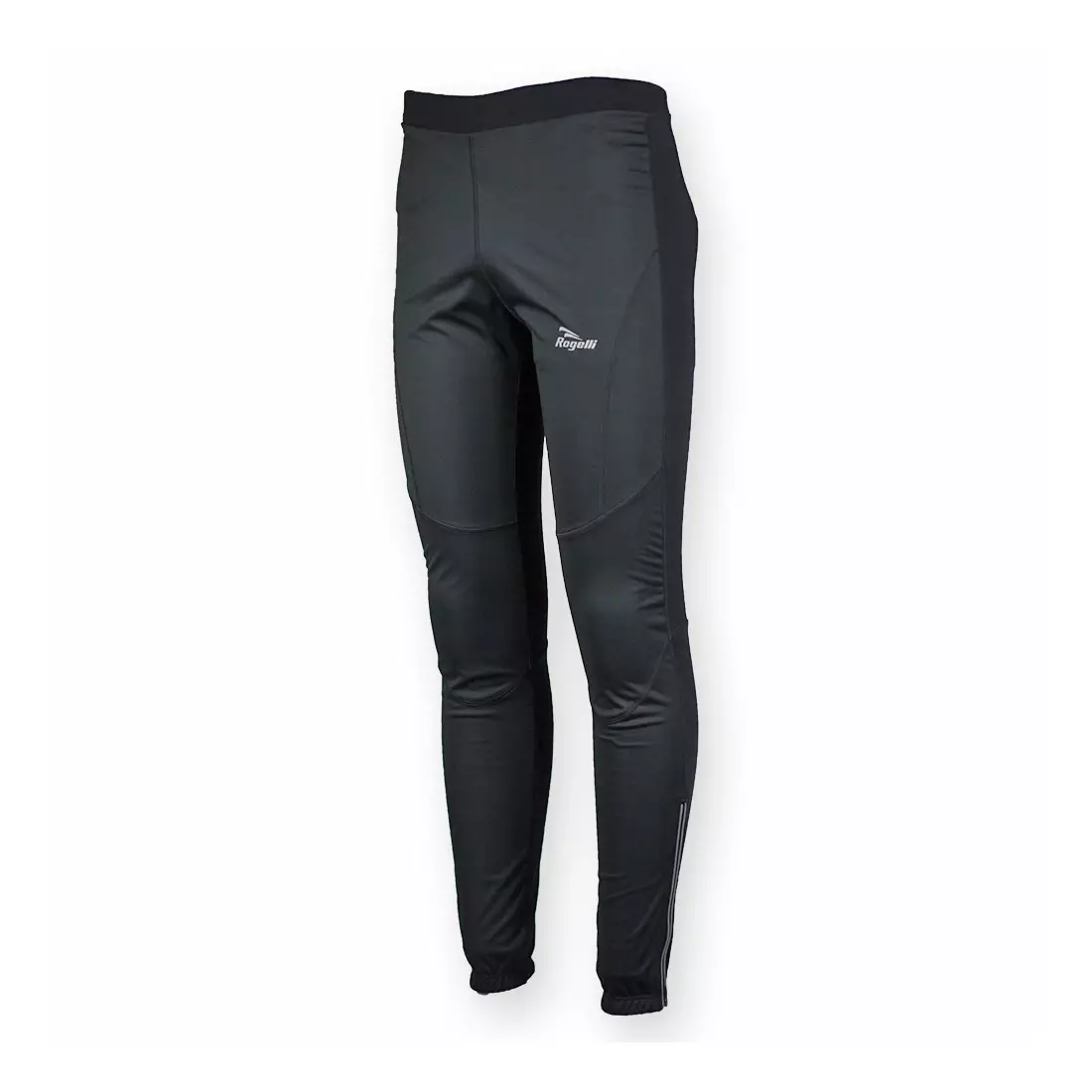 ROGELLI RUN - RIBERA - pánské zateplené běžecké kalhoty, SOFTSHELL, barva: Černá