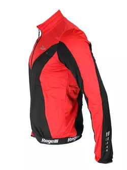 ROGELLI TRAPANI - zimní cyklistická bunda, SOFTSHELL - červená