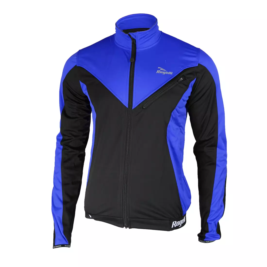 ROGELLI TRAPANI - zimní cyklistická bunda, SOFTSHELL - modrá