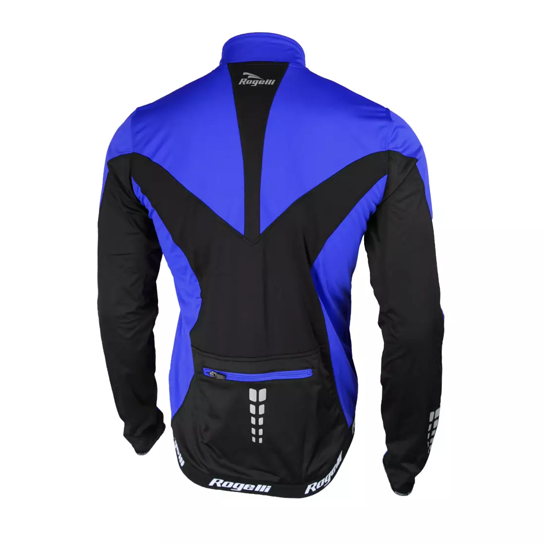 ROGELLI TRAPANI - zimní cyklistická bunda, SOFTSHELL - modrá