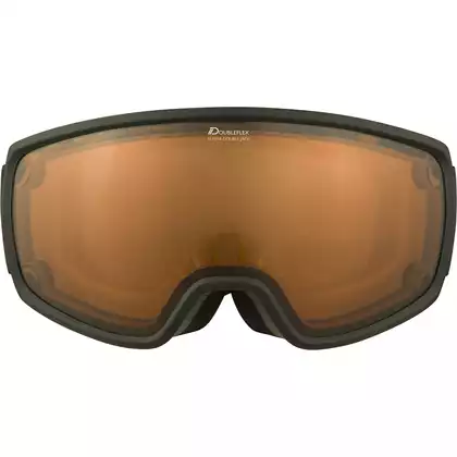 ALPINA DOUBLE JACK MAG Q-LITE lyžařské/snowboardové brýle, black matt