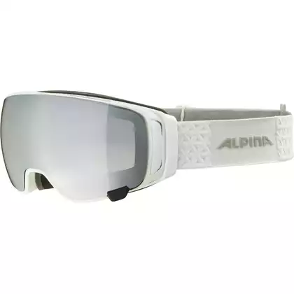 ALPINA DOUBLE JACK MAG Q-LITE lyžařské/snowboardové brýle bílý lesk