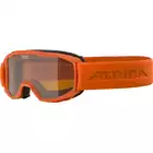 ALPINA JUNIOR PINEY dětské lyžařské/snowboardové brýle, pumpkin matt