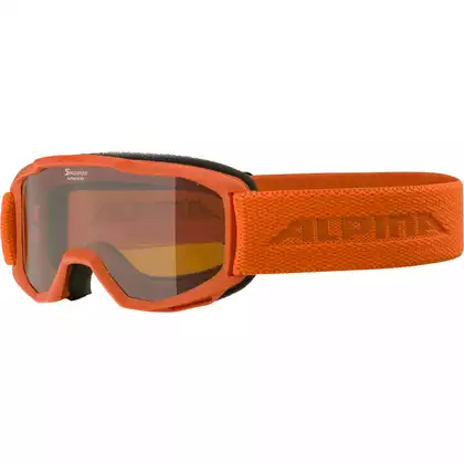 ALPINA JUNIOR PINEY dětské lyžařské/snowboardové brýle, pumpkin matt