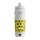ELITE FLY Teams 2021 Cyklistická fľaša na vodu Tour de France White, 750ml 