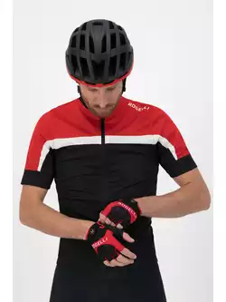 ROGELLI ARIOS 2 Pánské cyklistické rukavice, černo-červené