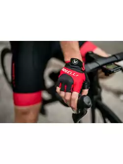 ROGELLI ARIOS 2 Pánské cyklistické rukavice, černo-červené