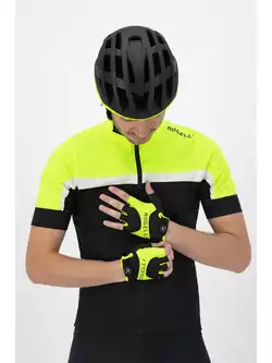 ROGELLI ARIOS 2 Pánské cyklistické rukavice, černo-fluor