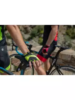ROGELLI ARIOS 2 Pánské cyklistické rukavice, černo-fluor