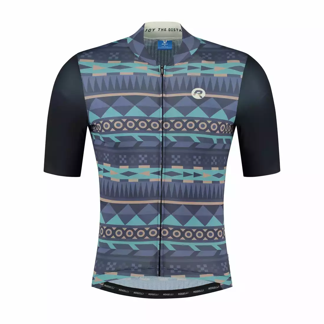 ROGELLI AZTEC pánský cyklistický dres modrá a béžová