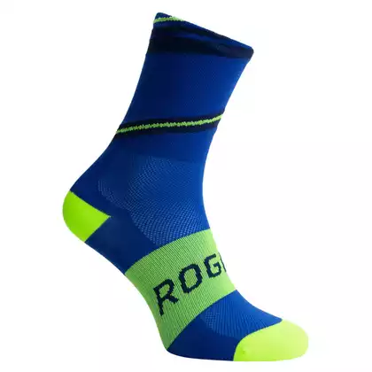 ROGELLI BUZZ Sportovní ponožky, modré a žluté