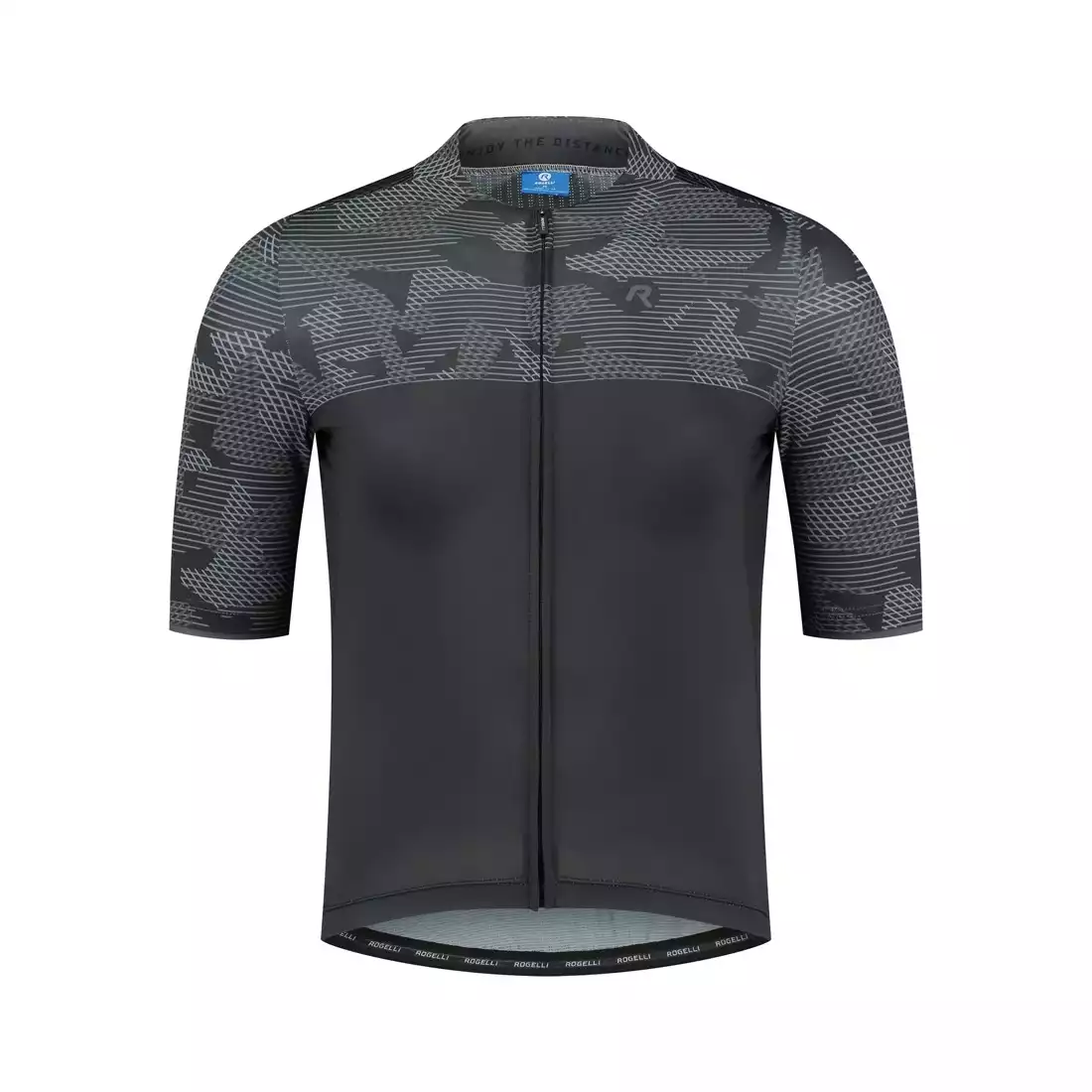 ROGELLI CAMO pánský cyklistický dres černá a šedá