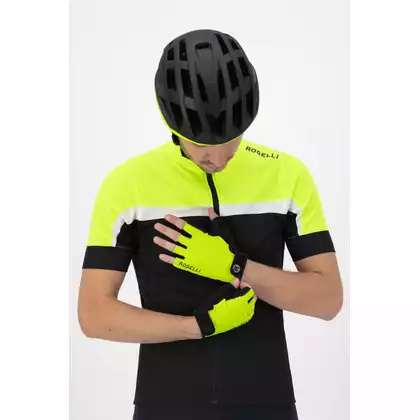 ROGELLI CORE Pánské cyklistické rukavice, Fluor