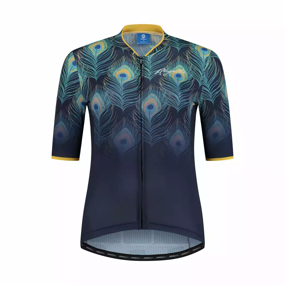 ROGELLI Dámský cyklistický dres ANIMAL modrá žlutá