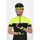 ROGELLI ESSENTIAL Pánské cyklistické rukavice, černo-žluté