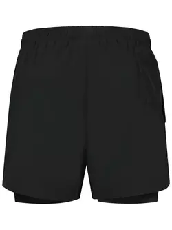 ROGELLI ESSENTIAL pánské běžecké šortky 2v1, černé
