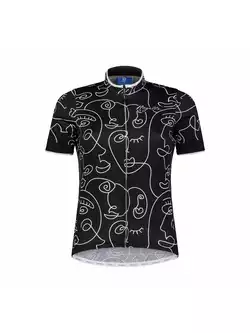 ROGELLI FACES Dámský cyklistický dres, černý