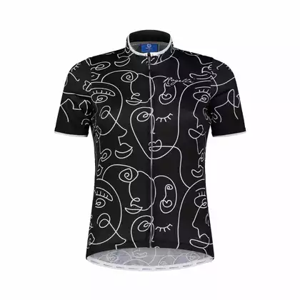 ROGELLI FACES Dámský cyklistický dres, černý