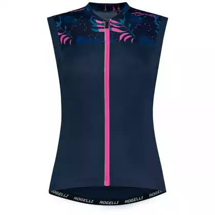 ROGELLI HARMONY Dámský cyklistický dres, tmavě modrá a růžová