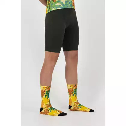 ROGELLI HAWAII Cyklistické ponožky, žlutá