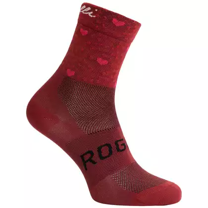 ROGELLI HEARTS dámské ponožky, kaštanové