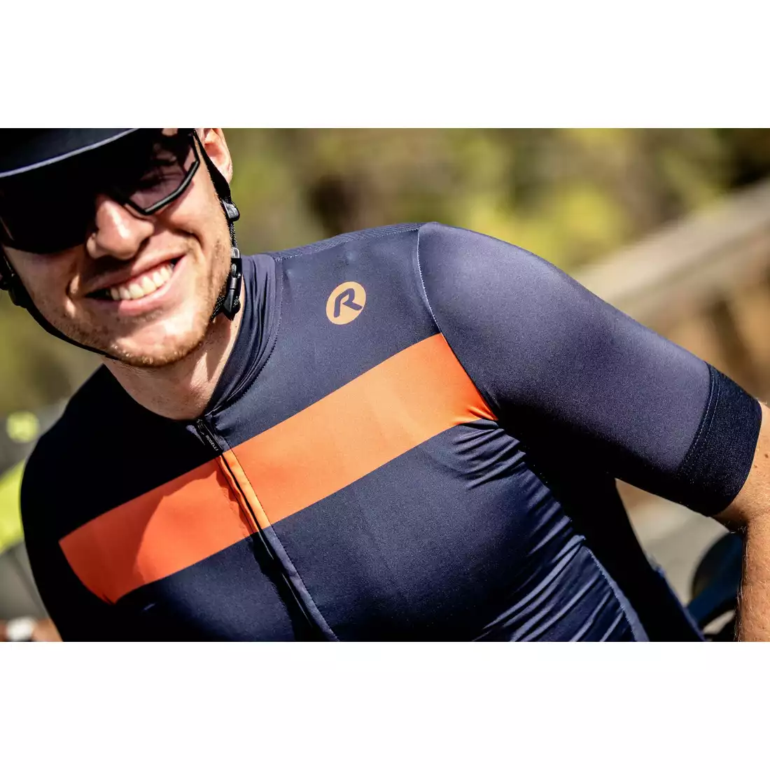 ROGELLI PRIME pánský cyklistický dres modrá oranžová