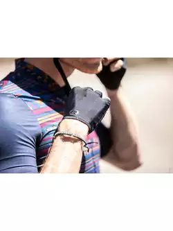 ROGELLI SOLID Pánské cyklistické rukavice, černé