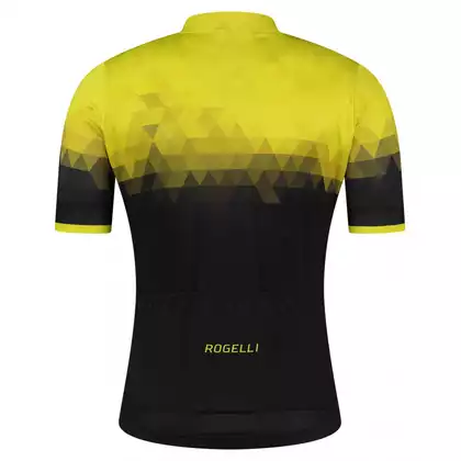 ROGELLI SPHERE Pánský cyklistický dres, černo-žlutý