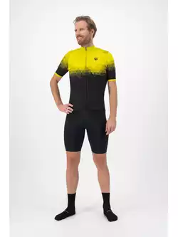 ROGELLI SPHERE Pánský cyklistický dres, černo-žlutý