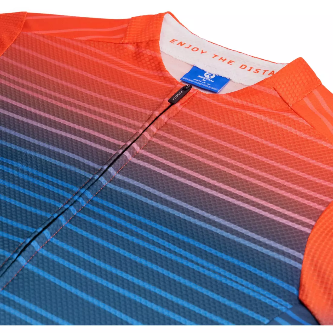 ROGELLI SURF pánské cyklistické tričko, modro-oranžová