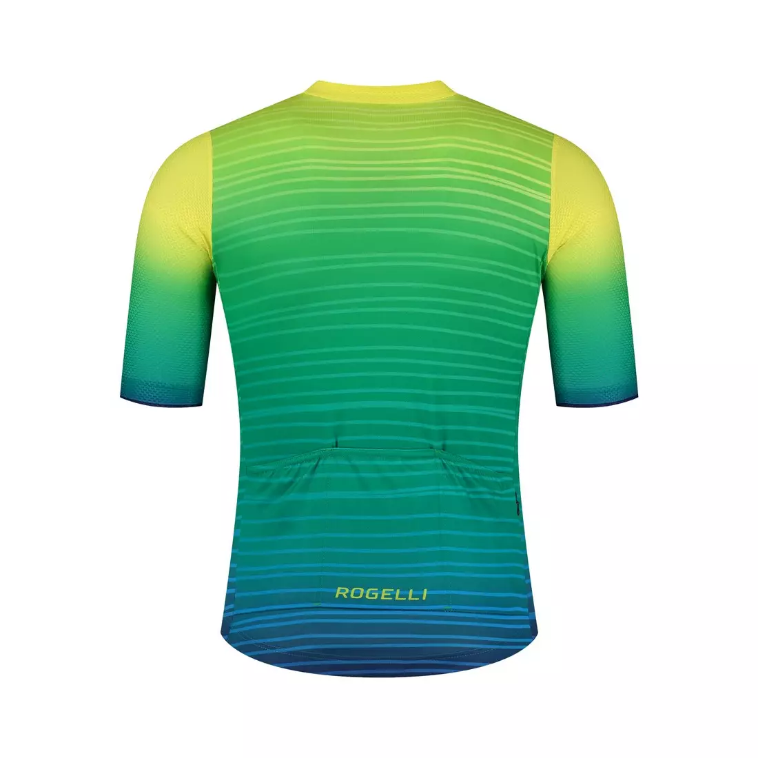 ROGELLI SURF pánské cyklistické tričko, zelená žlutá