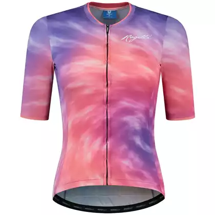 ROGELLI TIE DYE Dámský cyklistický dres, fialová