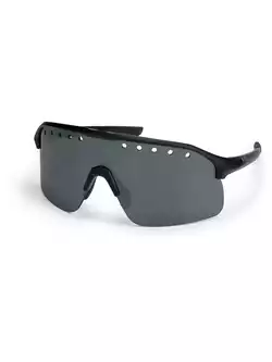 ROGELLI VENTRO Sportovní polarizační brýle s výměnnými skly, Černá