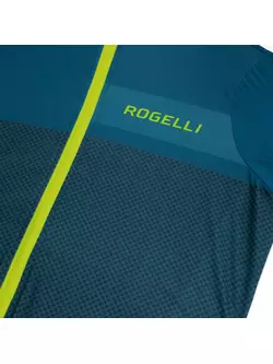 Rogelli BLOCK pánský cyklistický dres, modrožlutá