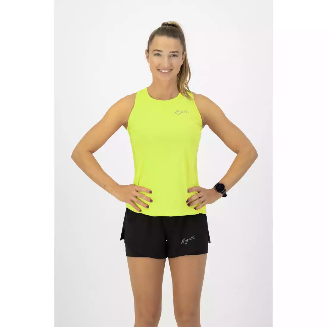 Rogelli CORE dámská běžecká vesta, fluorová žlutá