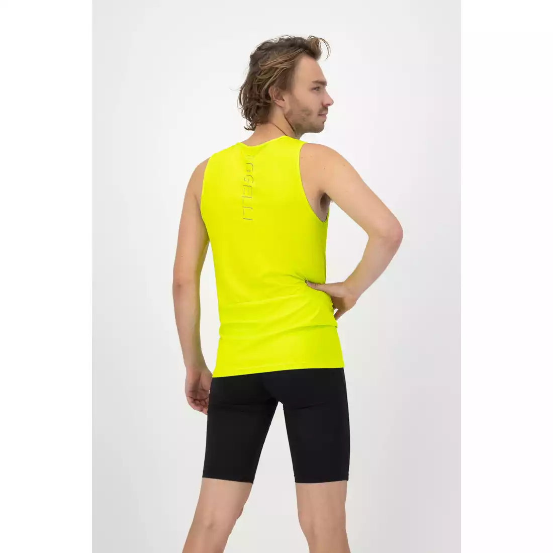 Rogelli CORE pánská běžecká vesta, fluor-žlutý