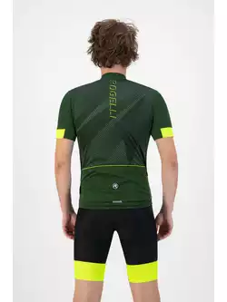 Rogelli DUSK pánský cyklistický dres, zelená žlutá